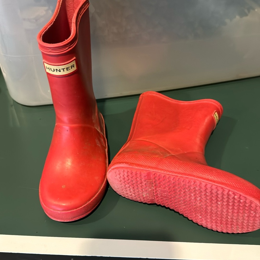 Hunter boots.